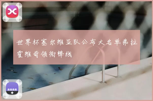 世界杯塞尔维亚队公布大名单弗拉霍维奇领衔锋线
