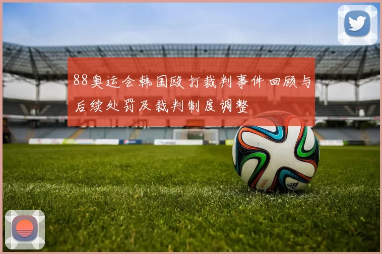 88奥运会韩国殴打裁判事件回顾与后续处罚及裁判制度调整
